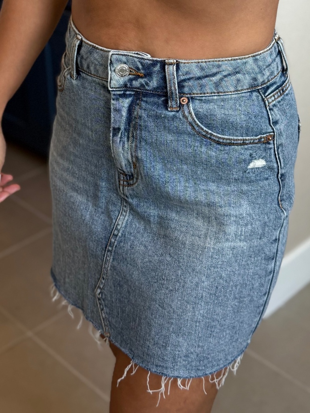 Wild Fable Jean Skirt